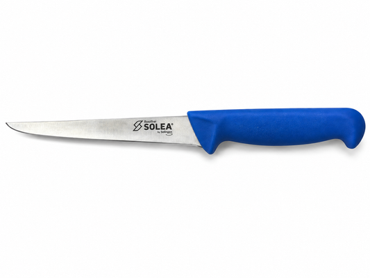 Fileermes model Katwijker lemmet dikte 2,5 mm blauw heft
