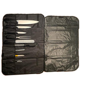 COUTEAUX 12-vaks roltas zwart nylon (excl. inhoud)