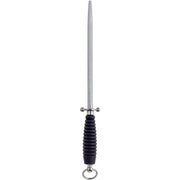 Aanzetstaal professioneel HRC 65 Chroom Vanadium staal slijp-lengte 26cm zwart kunststof heft