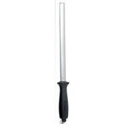 COUTEAUX professioneel DIAMANT aanzetstaal met slijp-lengte van 26cm en zwart antislip kunststof heft