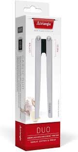 RIANGLE RVS knoflookpers  en knoflooksnijder type DUO