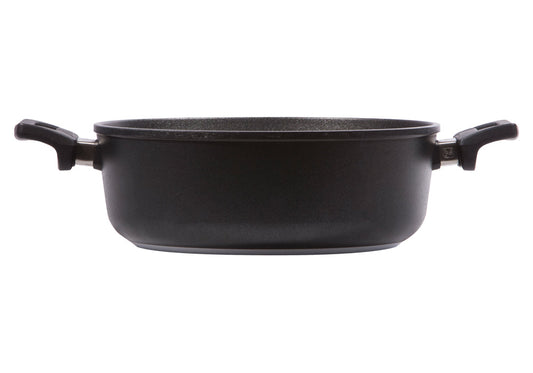 Hapjespan diameter 32cm hoogte 10cm geschikt voor flex-inductie / combizone Bosch, Miele en Siemens Compatible