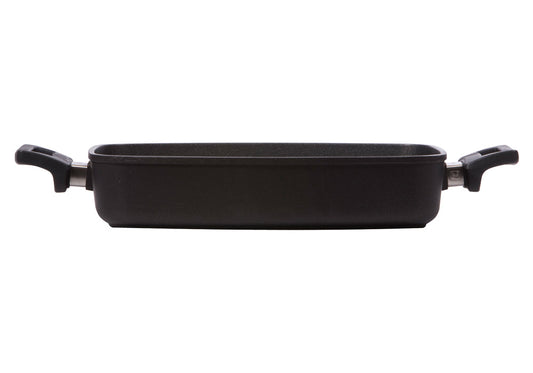 Braadpan rechthoekig 33x22x7cm flex-inductie / combizone Bosch, Miele en Siemens Compatible