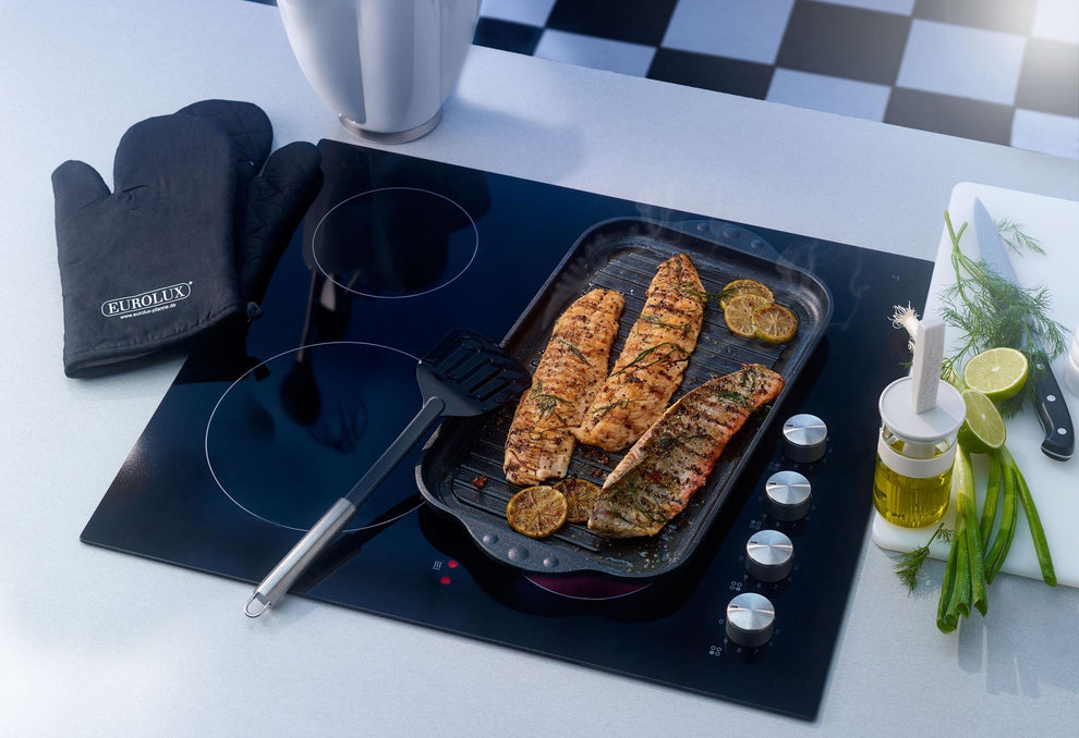 EUROLUX grillplaat 36,5x21,5x2,5cm flex-inductie / combizone Bosch, Mi ...