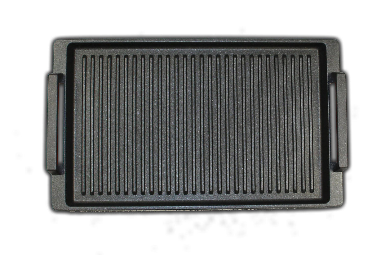 Grillplaat met grepen 41x24x2,5cm flex-inductie / combizone Bosch, Miele en Siemens Compatible
