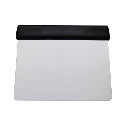 SOLINGER flexibele RVS deegschraper met zwart kunststof greep 10cm x 11,7cm breed