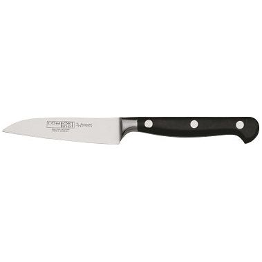 BURGVOGEL Comfort Line professioneel schil- groente-mes RVS lemmet 9cm zwart POM heft