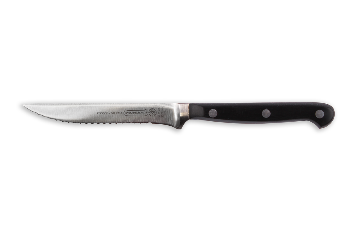 Steakmessen set 4-dlg 10cm RVS zwart POM heft