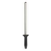 Aanzetstaal RVS met Diamanten coating - Ovaal - 30 cm - Zwart kunststof handvat