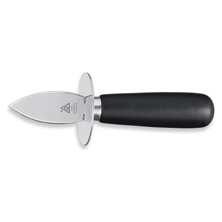 Oestermes 15,5cm zwart gelakt houten handvat RVS krop lemmet 6cm