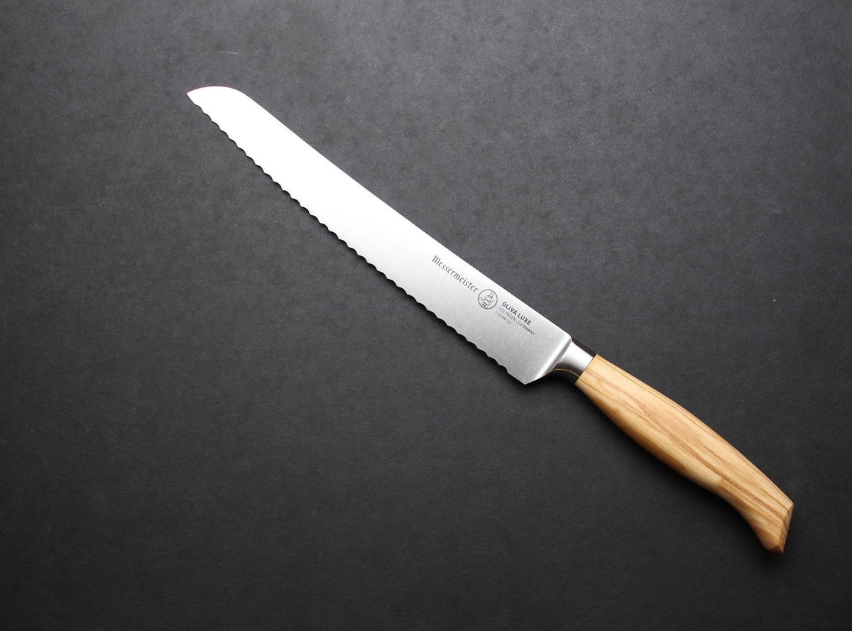 MESSERMEISTER serie OLIVA LUXE 23cm broodmes met olijfhouten heft