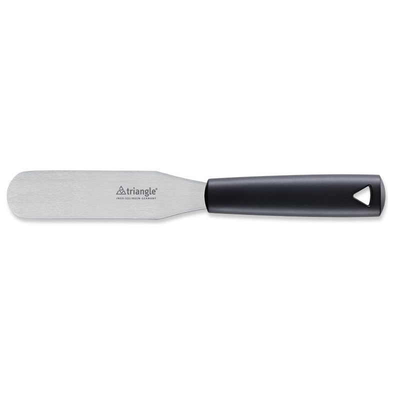 TRIANGLE Palet- spatel RVS lemmet 15cm met zwart kunststof handvat