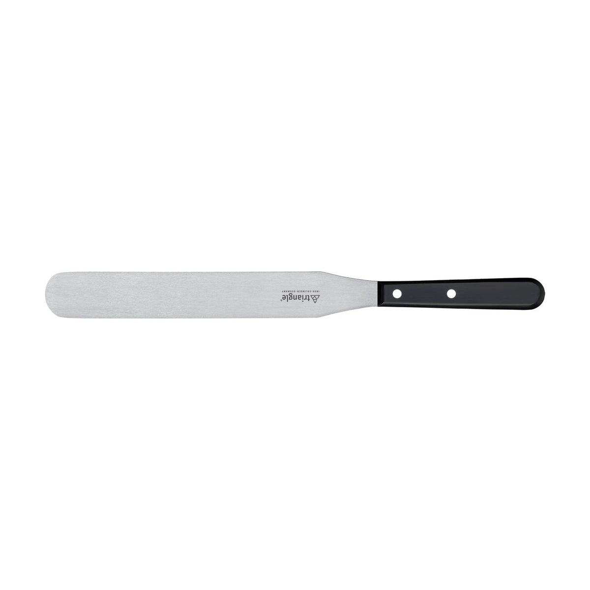 Spatel Palet RVS lemmet 20cm met zwart kunststof PP handvat