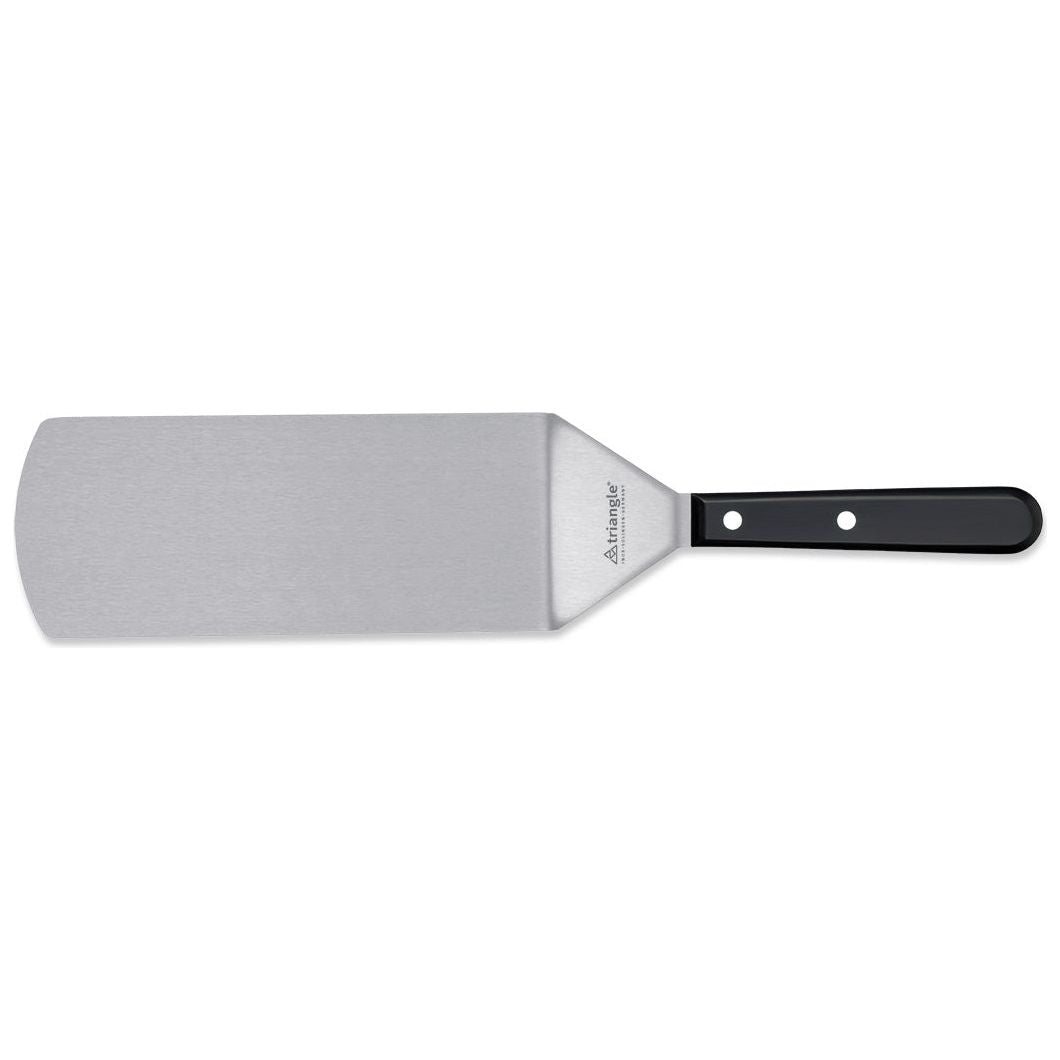 Spatel Palet met knik breed RVS lemmet 20cm zwart handvat met twee nieten