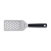 TRIANGLE Palet met knik en gaatjes RVS breed lemmet 14cm zwart kunststof PP handvat