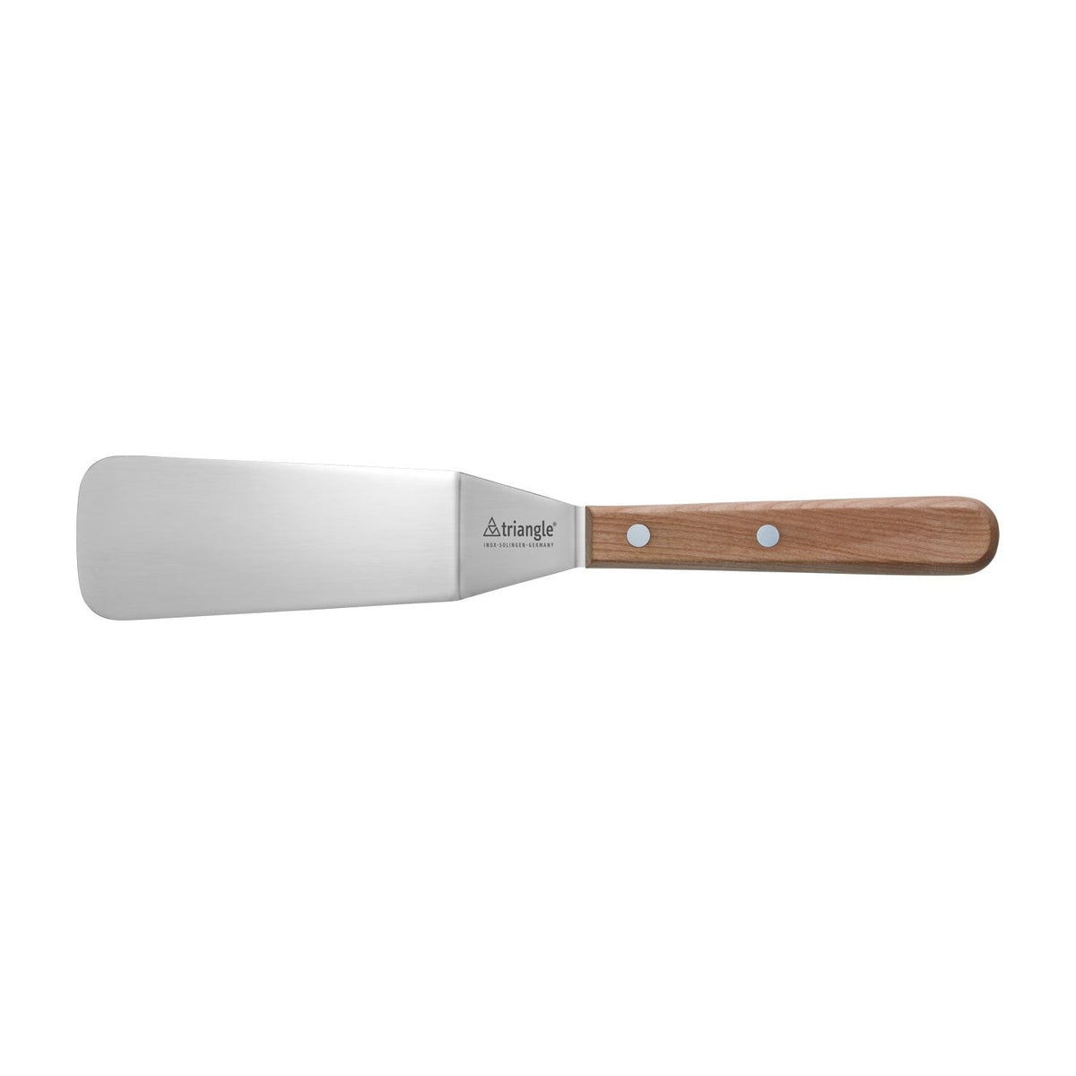 TRIANGLE Palet - spatel met knik RVS lemmet 12cm  FSC kersenhout handvat