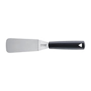 TRIANGLE RVS Palet- spatel met knik lemmet 12cm met ophangoog zwart kunststof PP heft