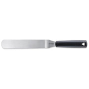 TRIANGLE RVS Palet- spatel met knik lemmet 20cm met ophangoog zwart kunststof PP heft