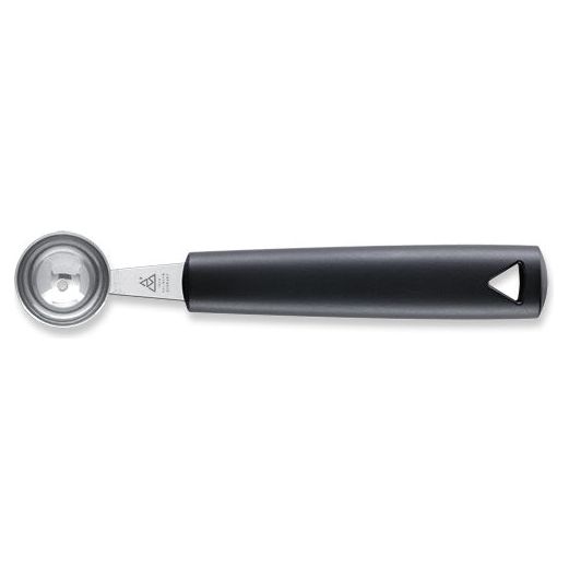 TRIANGLE roestvrijstalen Pommes-Parisienne - meloen - appel - groente - boor - lepel Ø 30mm met zwart kunststof heft