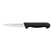 MESSERMEISTER PRO serie 7,5cm RVS gekarteld spits schil- tomaten- mes zwart kunststof heft