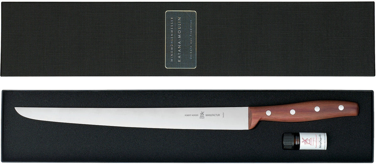 Hammes 9214 Katana Moulin 30cm rvs lemmet Pruimenhout heft