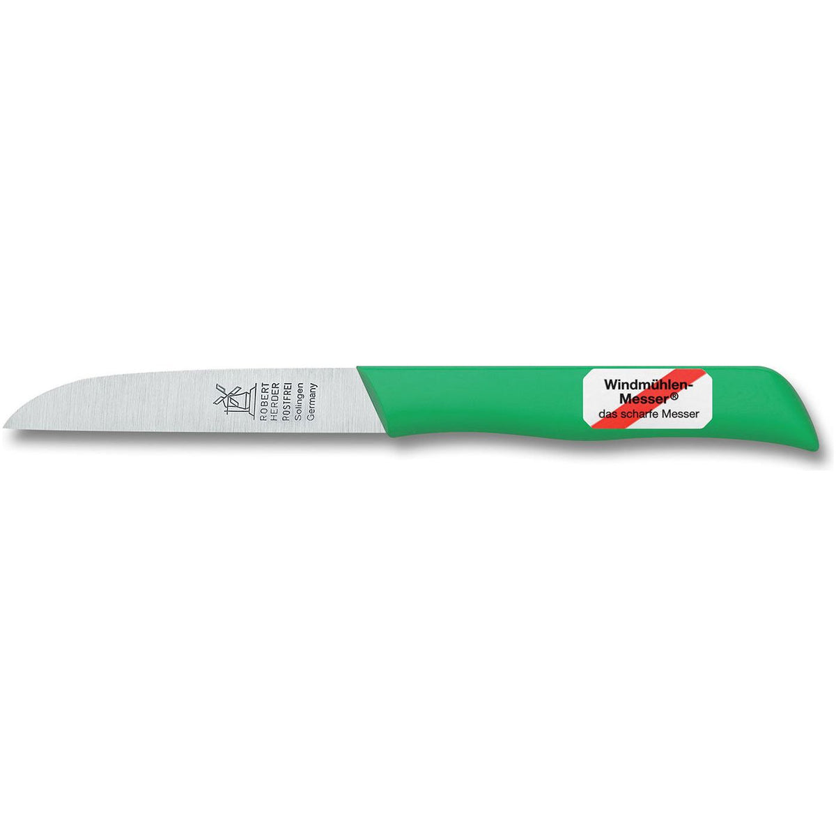 ROBERT HERDER Klassiker 1966 Aardappel- schilmes RVS 8,5cm lemmet groen kunststof heft
