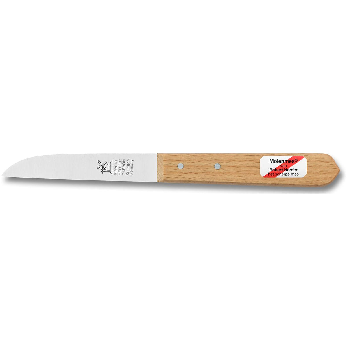 ROBERT HERDER Klassiker Aardappelmes 8,5cm carbonstalen lemmet met FSC roodbeukhouten heft