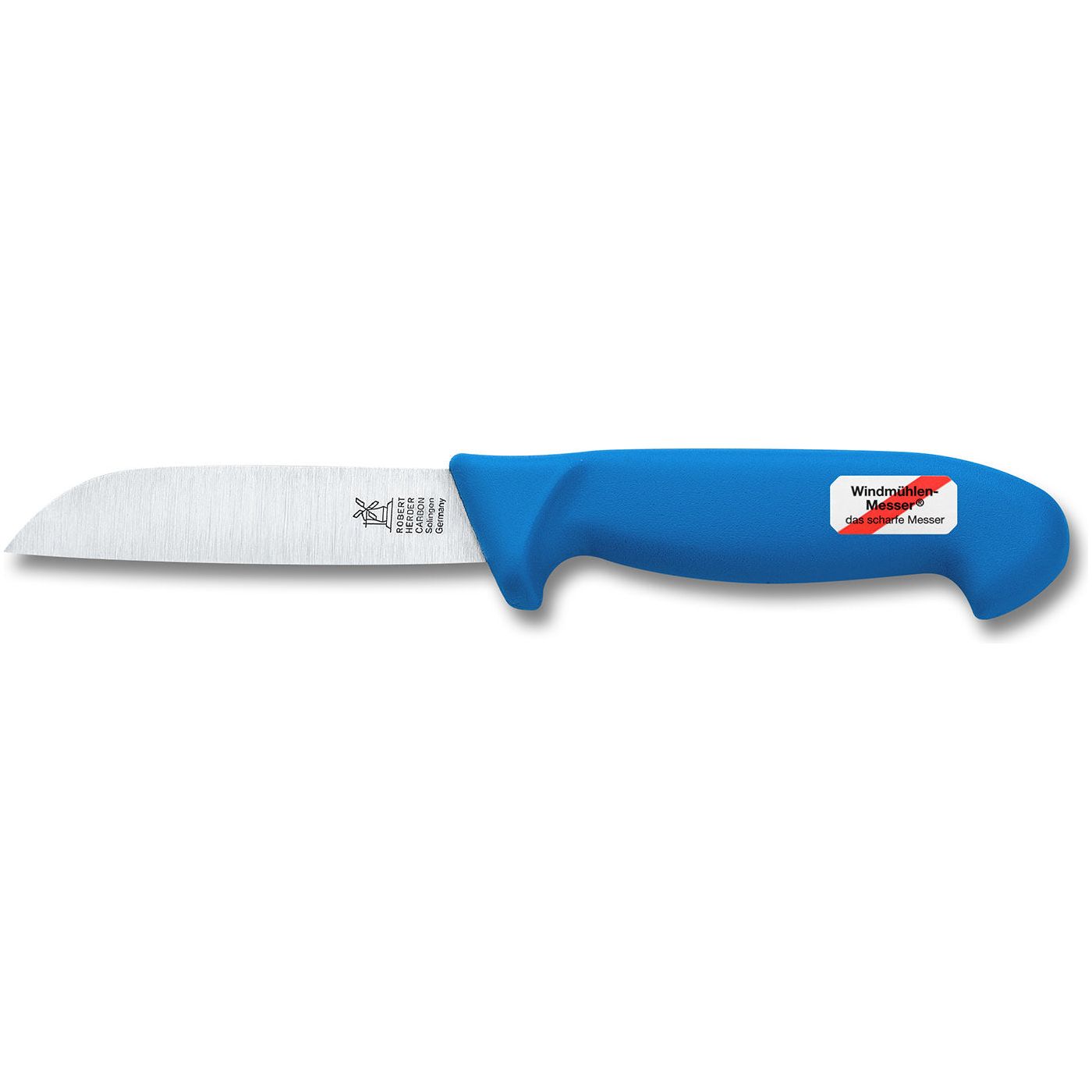 Robert Herder "Zwoller" Groentemes Carbonstaal 12cm lemmet blauw kunststof PP heft