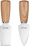 TRIANGLE Soul kaasmes set van 2 stuks, voor Parmesan FSC houten heft