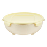 SKAZA camping - BBQ - schaal / vers-container met deksel  diameter 23,5cm kleur "Citroen"