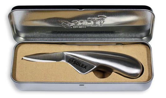 SOLEA professioneel roestvrijstalen en ergonomisch ontworpen oester-mes voor links- als rechtshandig