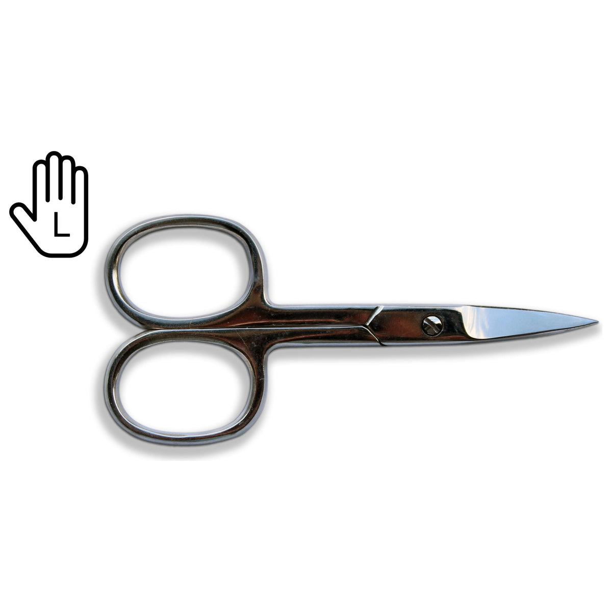 Nagelschaartje Roestvrijstaal gebogen linkshandig