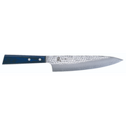 YAXELL BLUE BREEZE KOK'S - mes MOVAX stalen lemmet 20cm blauw pakkawood heft