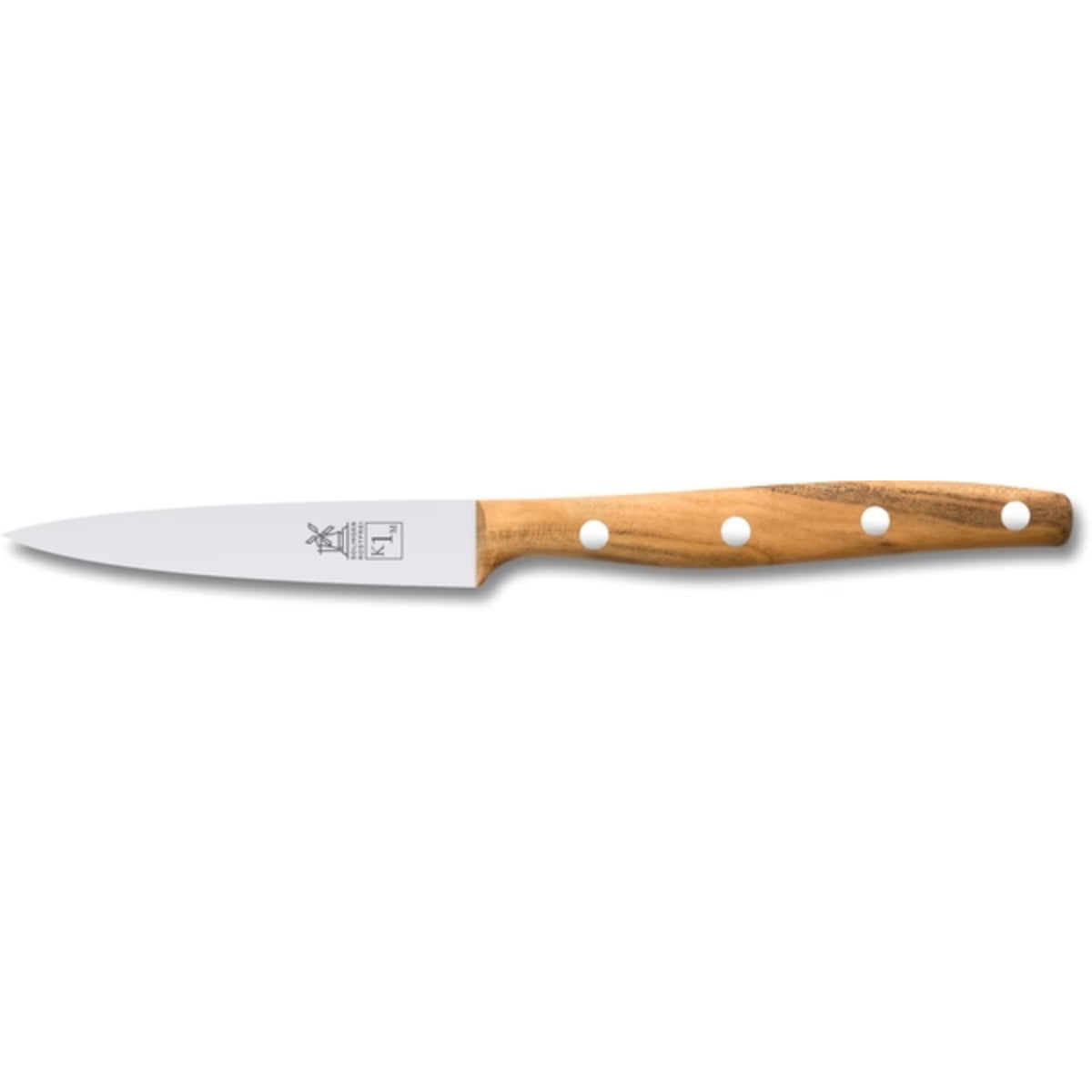 ROBERT HERDER K1M Universeel Officemes RVS 9cm lemmet middenspits FSC abrikozenhout heft