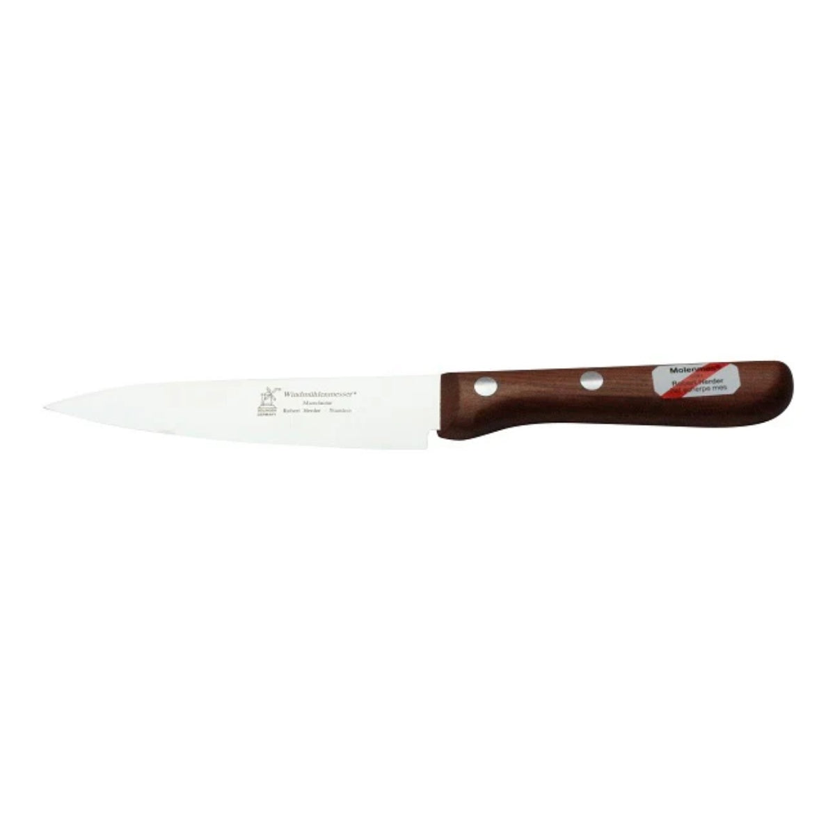 ROBERT HERDER Universeelmes – Petty Omnivore – Carbonstaal – Middenspits – Lemmet 13 cm – Heft Kersenhout
