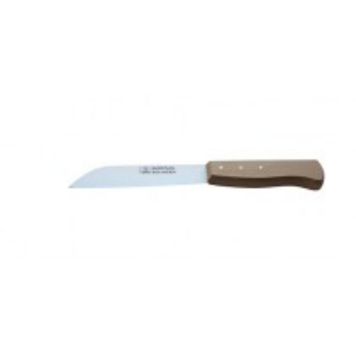 W-SELECTED® groentemes of oogstmes lengte lemmet 13cm van carbonstaal FSC roodbeuken houten heft