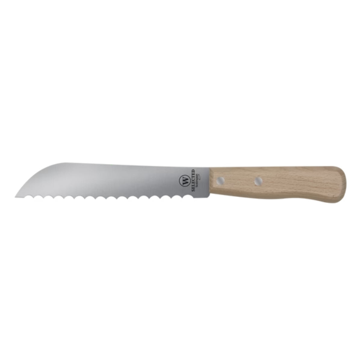 Kool, groente, hollands broodmes carbonstaal lemmet 10.5cm 6mm golf beukenhout heft