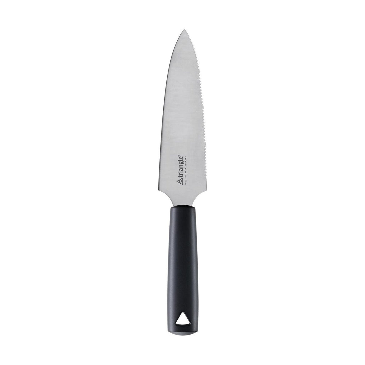 Taartschep / quicheschep gekarteld 18cm zwart heft