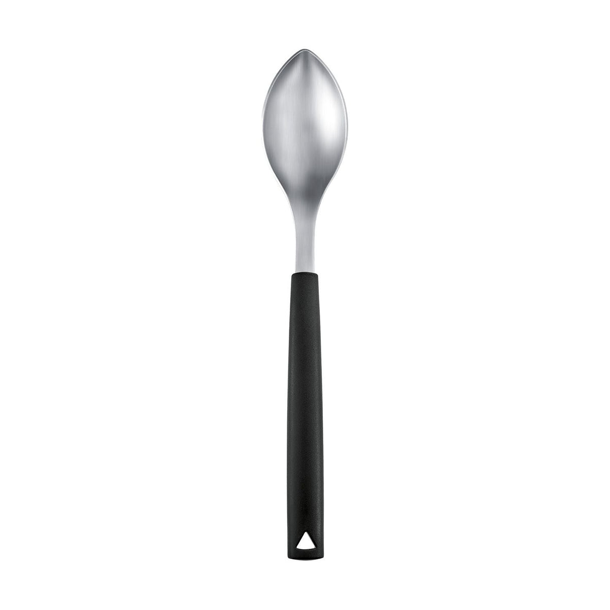 TRIANGLE RVS Quenelle lepel 8cm  - deeg - vis - vlees - ijs - met zwart kunststof heft