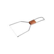 TRIANGLE Sense roestvrijstalen zachte kaas- fondant - cake draadsnijder 13 cm pruimenhouten schuif-heft
