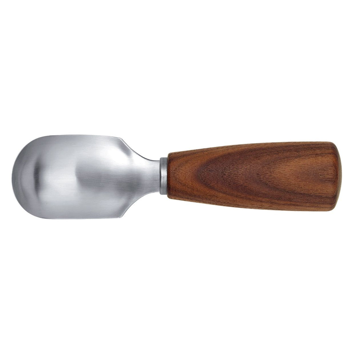 TRIANGLE serie SOUL fruit- ijs- opschep lepel roestvrijstaal met FSC walnoothouten heft