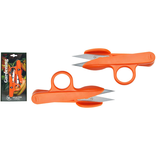 W-Selected Eenringschaar oranje 12 cm 2 stuks