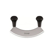 Wiegemes RVS lemmet 18cm - noten - kruiden - zwart heft