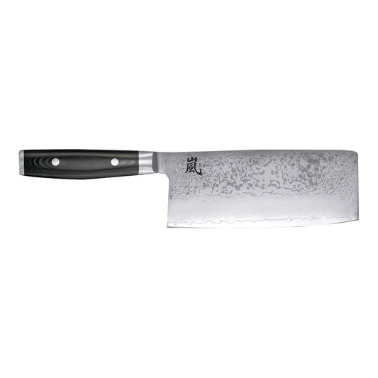 Yaxell Ran Chinees Koksmes 18 cm 69 laags roestvrij damast staal met canvas-micarta heft