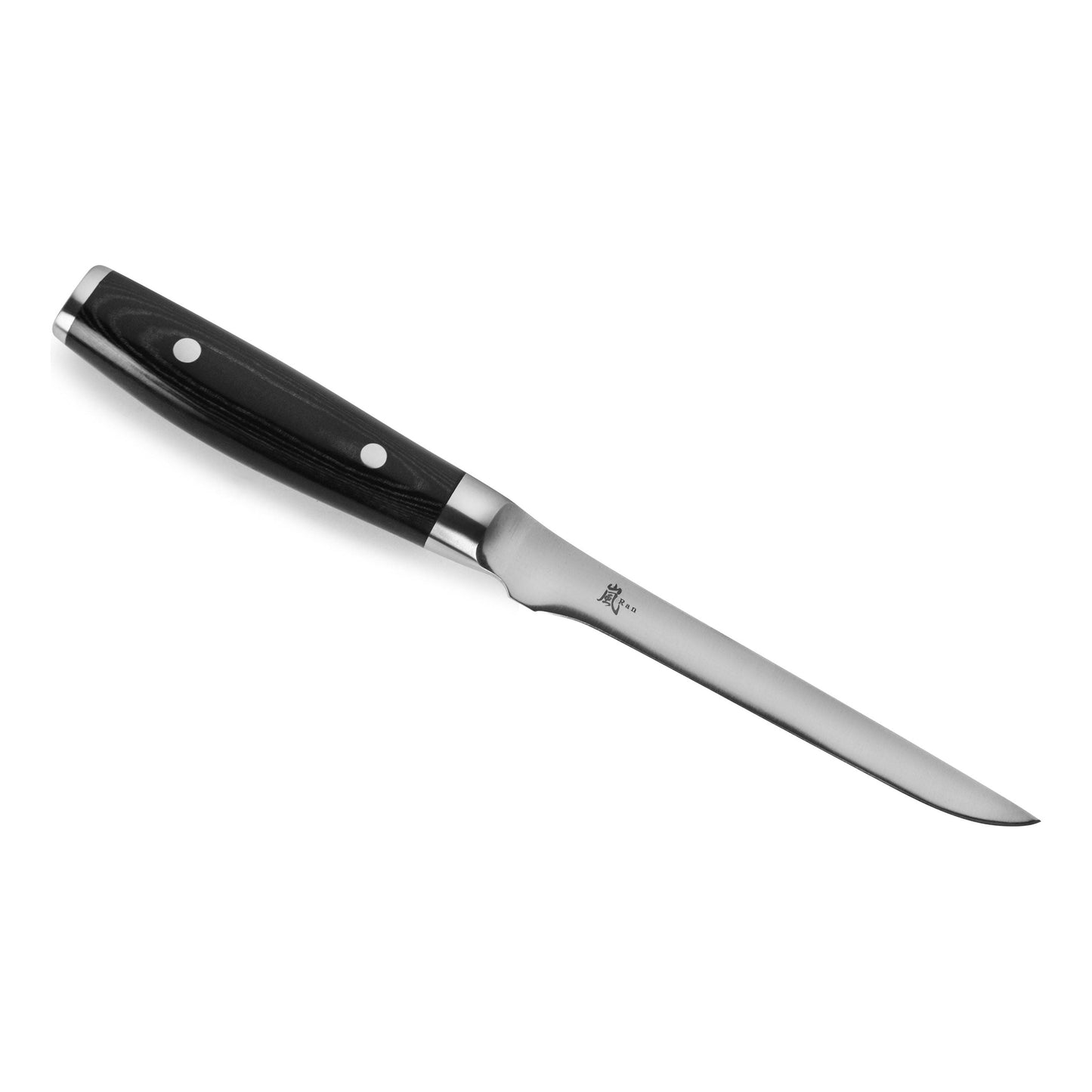 Yaxell Ran Fileermes flexibel 18 cm roestvrijstaal met canvas-micarta heft