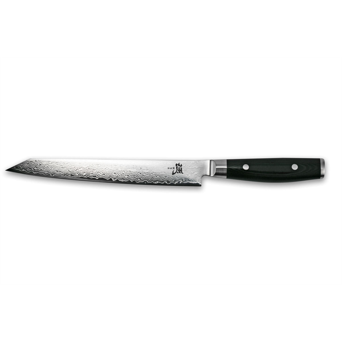 Fileermes RAN Sushimes 25,5 cm 69 laags damaststaal met canvas-micarta heft
