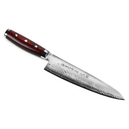 Yaxell Super Gou Koksmes 20 cm 161 laags roestvrij damast staal met canvas-micarta heft