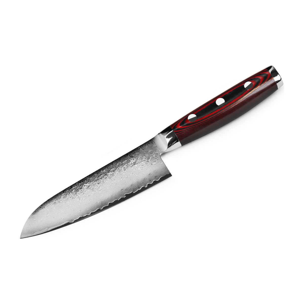 Yaxell Super Gou Santoku 12,5 cm 161 laags roestvrij damast staal met canvas-micarta heft