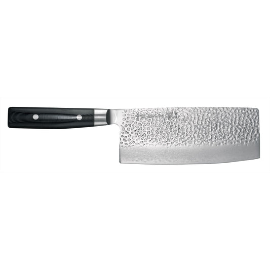 Yaxell Zen Chinees Koksmes 18 cm 37 laags roestvrij damast staal met canvas-micarta heft