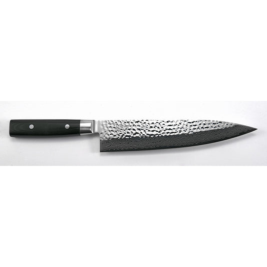 Yaxell Zen Koksmes 24 cm 37 laags roestvrij damast staal met canvas-micarta heft